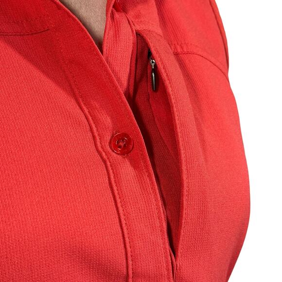 Columbia Small Top Omni-Shade Sleeveless Button-Up Stretch Pocket Collared Vents - Picture 3 of 14